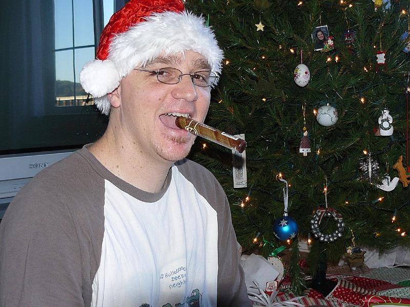 P1010068.JPG - To celebrate Kalins birth.. a candy cigar.