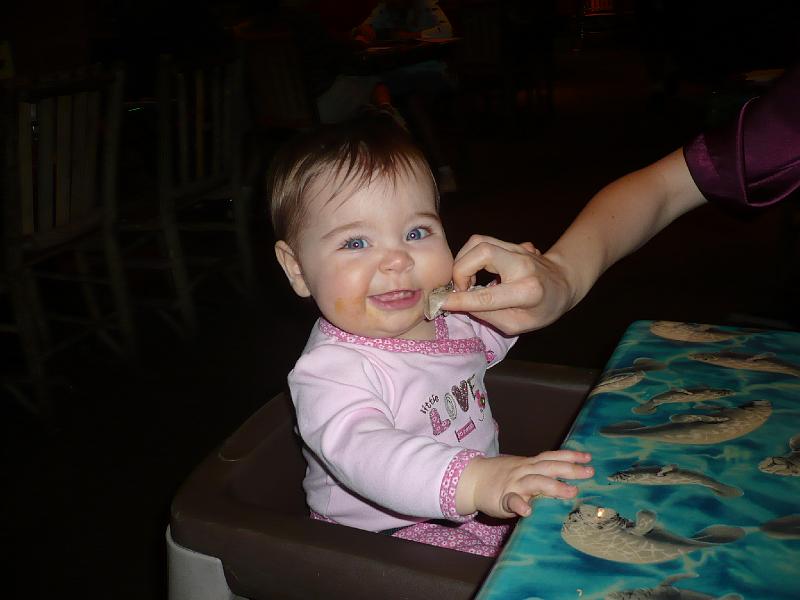 P1020338.JPG - We had dinner at the Rainforest Cafe.