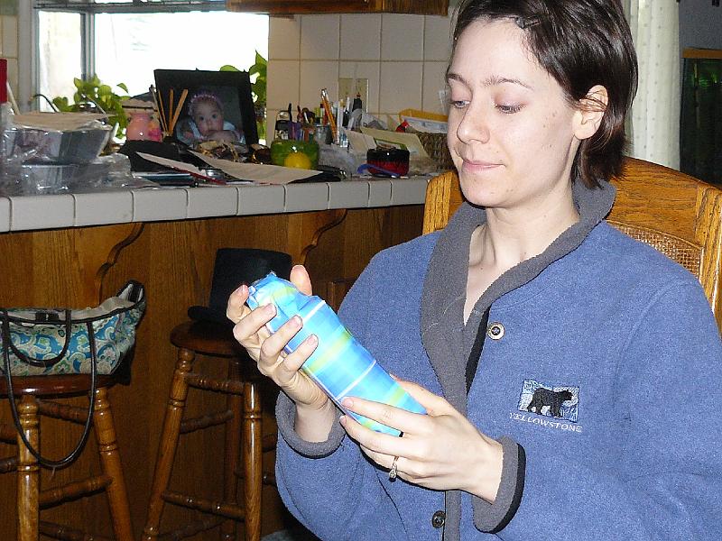 P1020503.JPG - Opening presents before breakfast.