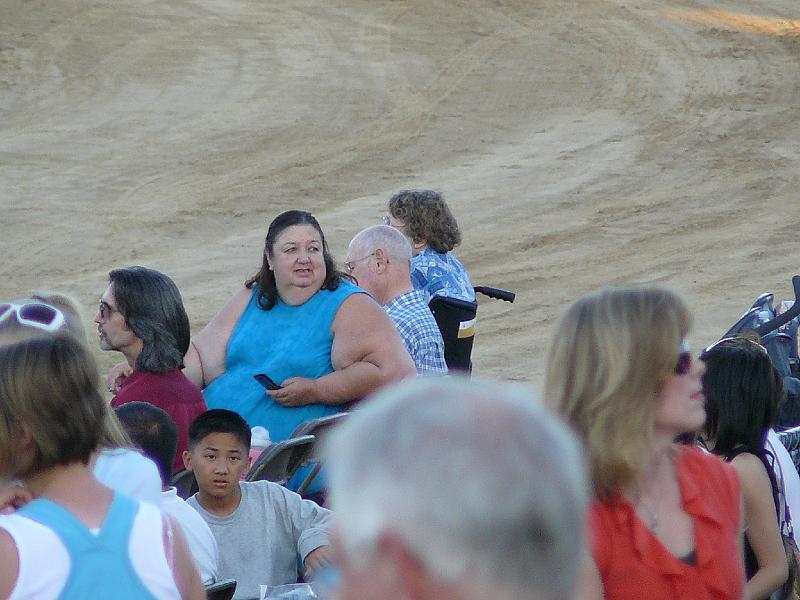 P1010858.JPG - Grandpa and Grandma sitting on the track seating.