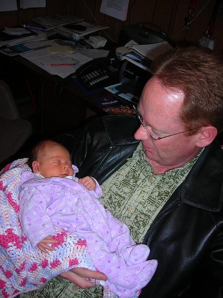 Feb1315.JPG - Hailee is making the rounds of AWANA leaders