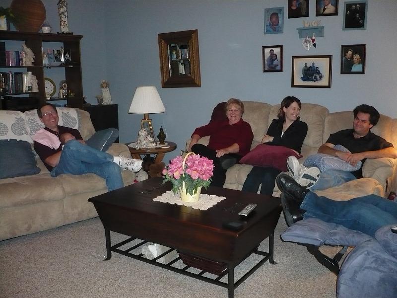 P1000541.JPG - Dinner at the Martin's.