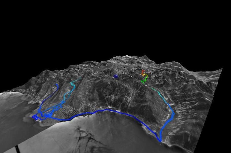 tahoe3.JPG - A topo map of my rides.. 49 miles with 3800 feet of vertical climbing.