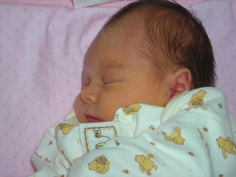 DSCN0673.JPG - This is my niece Hailee - born January 29, 2008; 6lb 3oz; 18.5 inches long