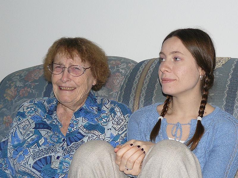 P1010336.JPG - Grandma's reaction to the answer