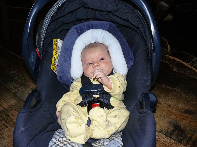 P1010353.JPG - Kalin arrives in time for the game!